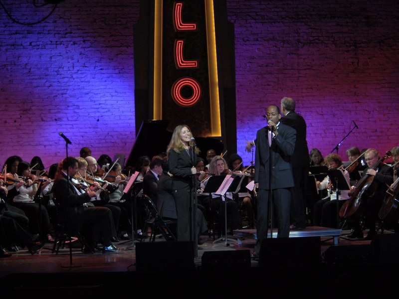 Vocalists Laleh and Raoul Joseph with the NYC Symphony at the Apollo Theater.