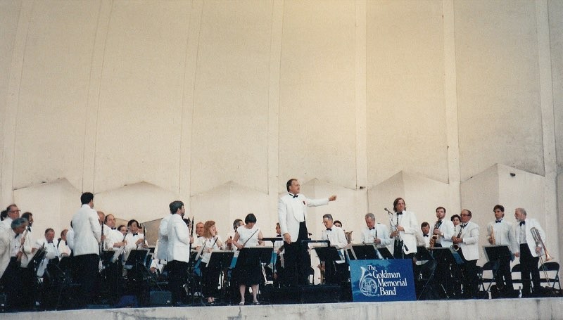 David Eaton with Goldman Memorial Band at Lincoln Center.