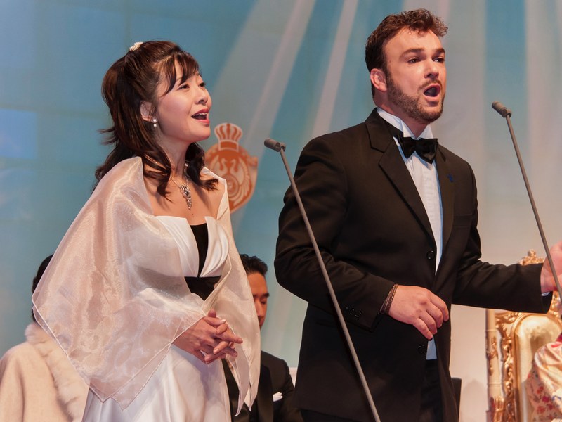 David D’Or and Seiko Lee perform David Eaton’s aria, All Holy Children Sing at the Manhattan Center in New York City in 2009.