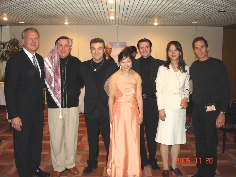 With David D’Or and friends in Jerusalem at the MEPI Peace Concert and Conference (2005).