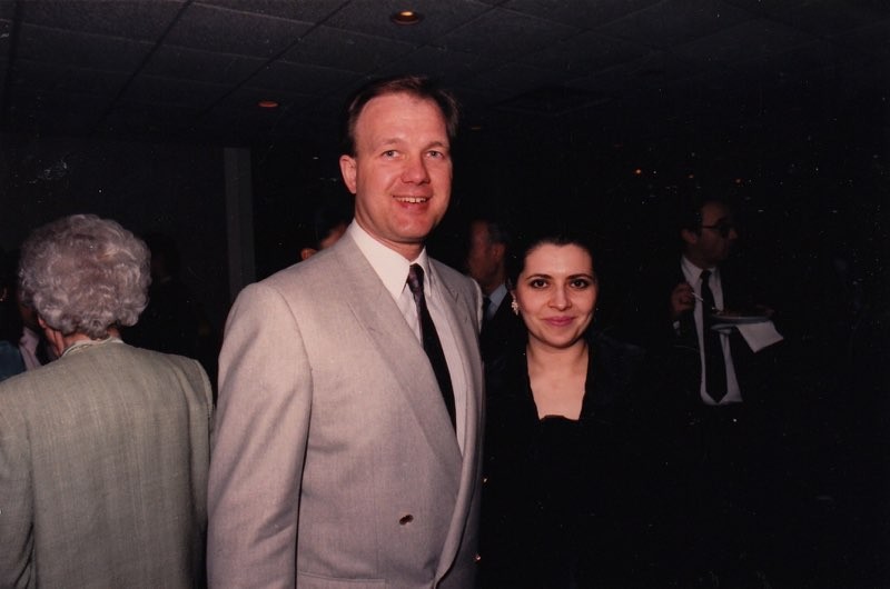 David Eaton with long-time concertmistress, Mara Milkis after our Carnegie Hall debut.