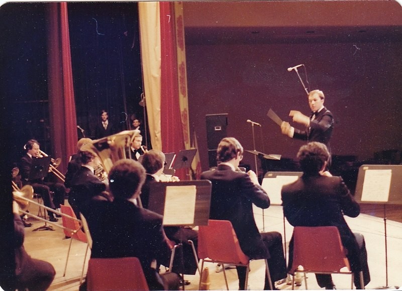 David Eaton conducting the NYC Symphony Brass Choir at the Manhattan Center.