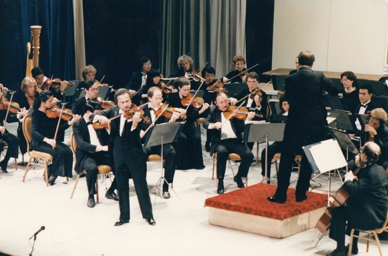 NYC Symphony and world-renowned violinist Aaron Rosand at the Manhattan Center.