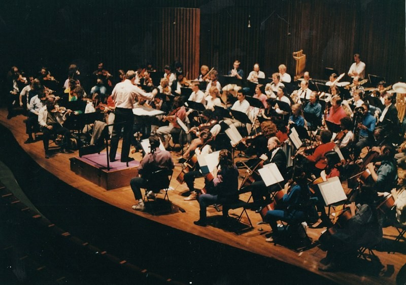 NYC Symphony in rehearsal at Lincoln Center’s Alice Tully Hall.