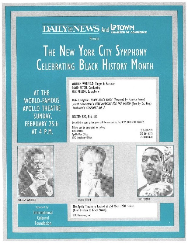 Black History Month at Apollo Theater Poster