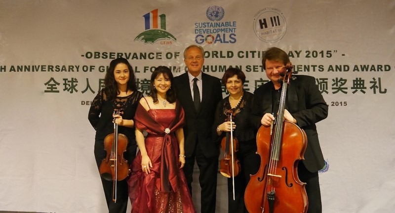Back at the United Nations with Soprano Seiko Lee. (October, 2015)