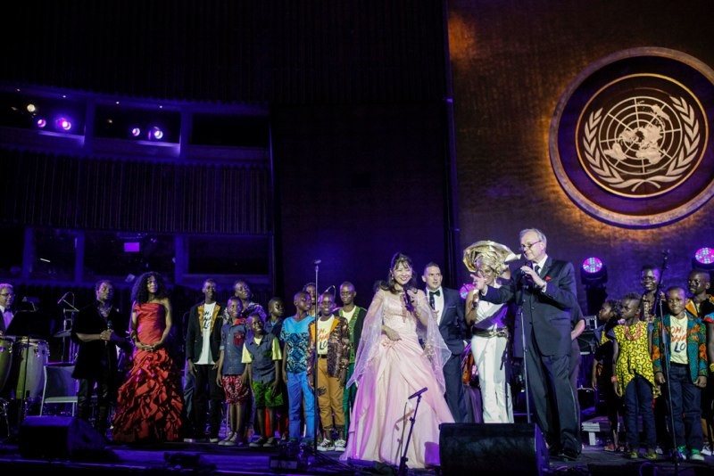 Performers express gratitude to all who supported and attended the U.N. Concert.
