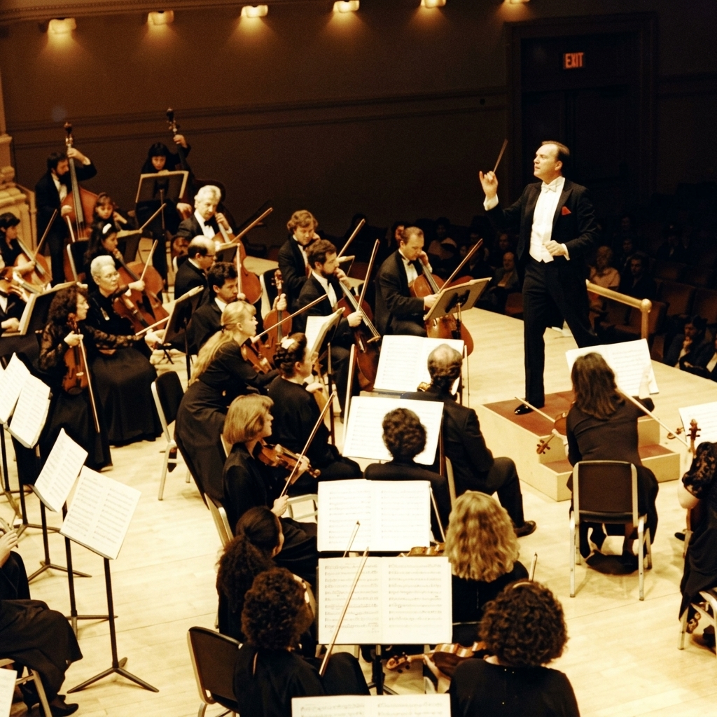 David Eaton conducting the New York City Symphony